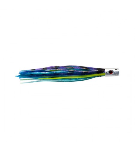 ARTIFICIALE TRAINA D'ALTURA JETSETTER BLACK MAGIC X Aguglie Blu Marlin Vela Tonni CM 15 COLORE SAURY