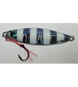 ARTIFICIALE SLOW JIGGING GLOWPOINT X WAY GR 180 COLORE RIGHE ARGENTO FLUO RPF